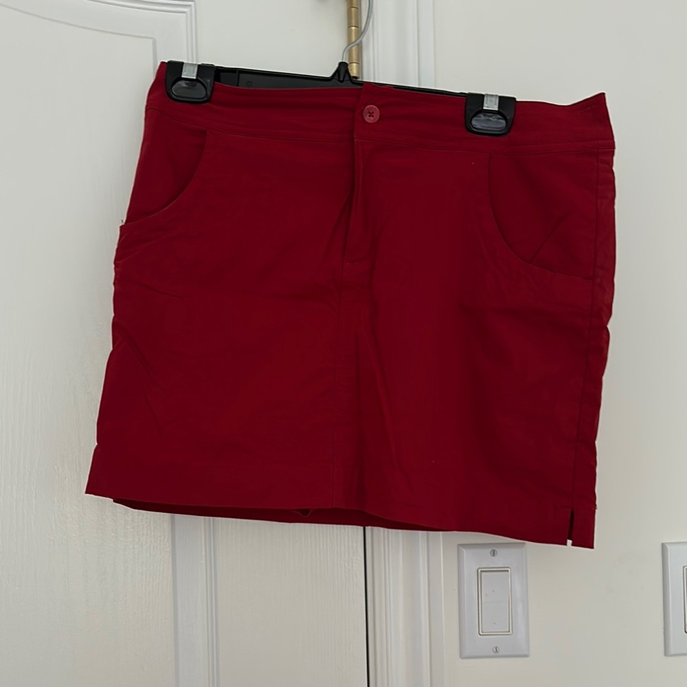 Red Mini Skort